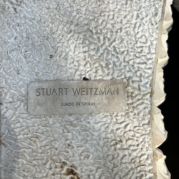 Stuart Weitzman Fringe Cover Story sneakers in black & white - Picture 7 of 12